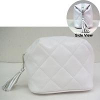 Quilted cosmetic bag